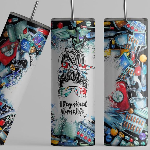 Registered Nurse Stainless Steel Stumbler - Picture 2 of 3